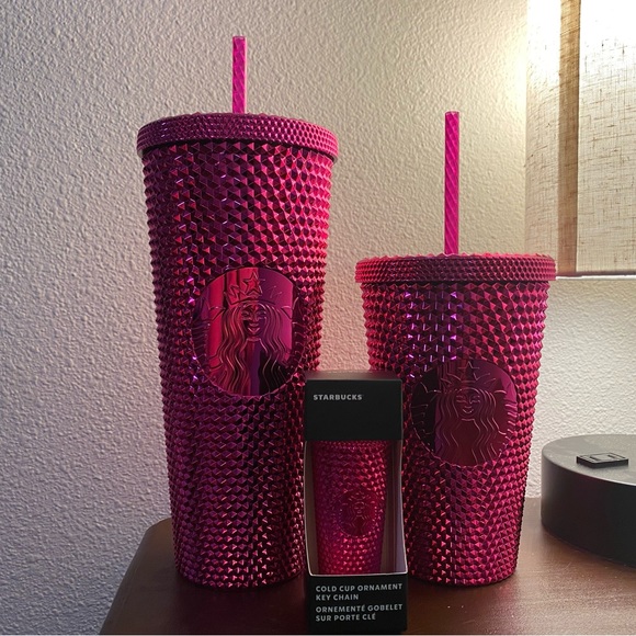 Brand New Holiday 2022 Pink Cup Complete Set